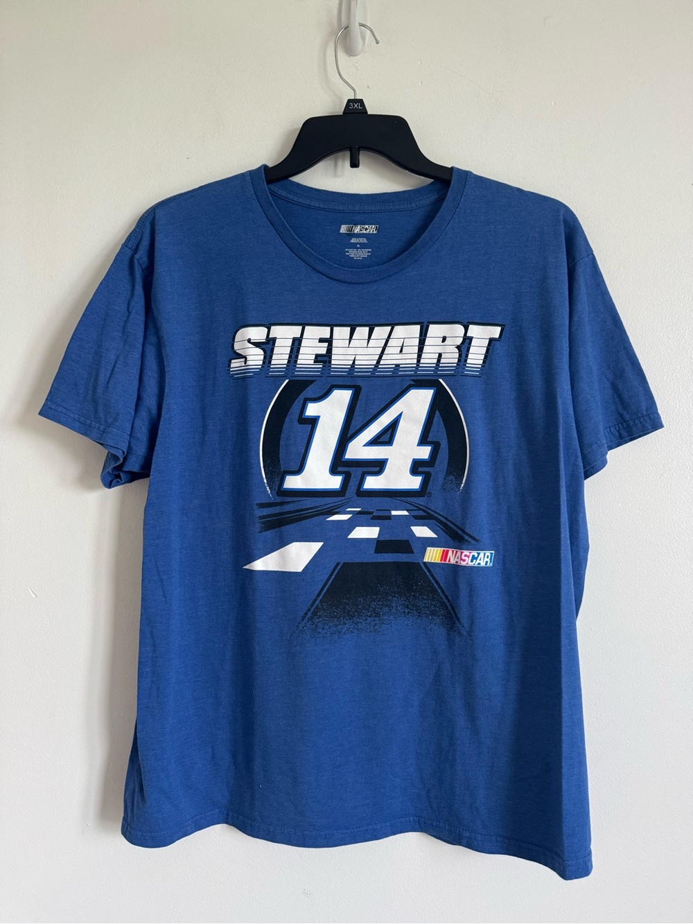 Tony Stewart NASCAR T-Shirt #14 Blue Racing Driver Size XL